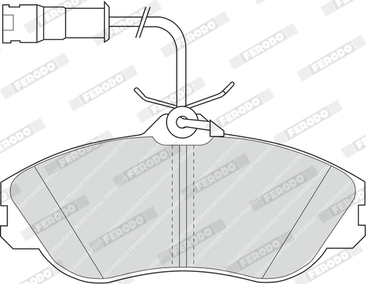 Brake Pad Set, disc brake PREMIER ECO FRICTION FDB563