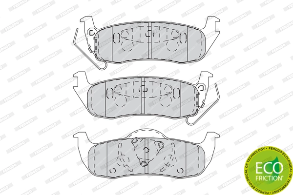 Brake Pad Set, disc brake PREMIER ECO FRICTION FDB4075