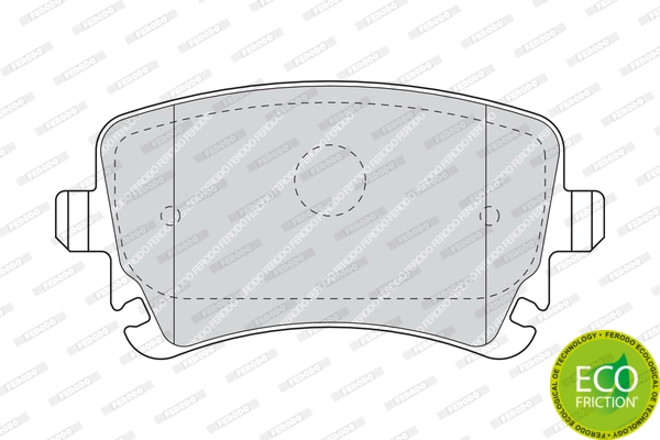 Brake Pad Set, disc brake PREMIER ECO FRICTION FDB1655