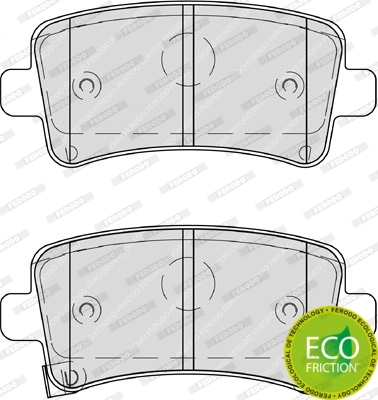 Brake Pad Set, disc brake PREMIER ECO FRICTION FDB4209