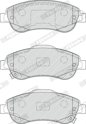 Brake Pad Set, disc brake PREMIER ECO FRICTION FDB4228