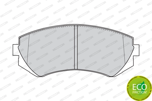 Brake Pad Set, disc brake PREMIER ECO FRICTION FDB1166
