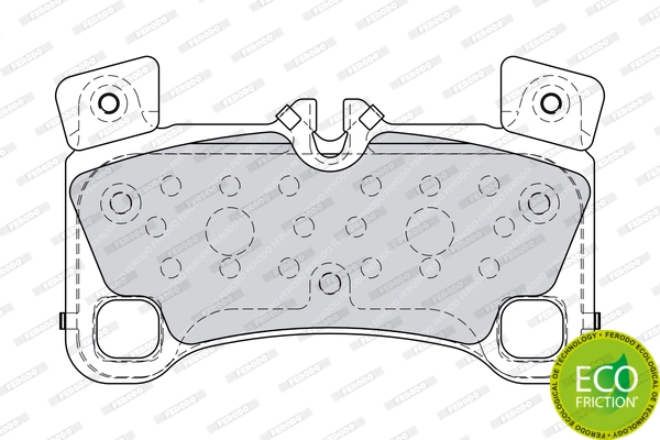 Brake Pad Set, disc brake PREMIER ECO FRICTION FDB4065