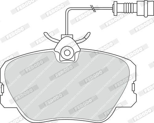 Brake Pad Set, disc brake PREMIER ECO FRICTION FDB415