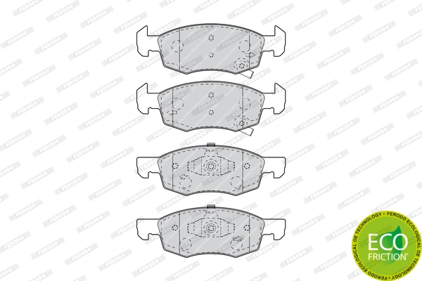 Brake Pad Set, disc brake PREMIER ECO FRICTION FDB4866