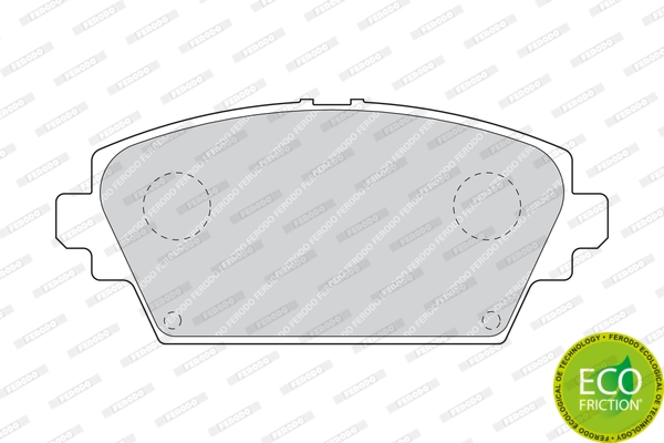 Brake Pad Set, disc brake PREMIER ECO FRICTION FDB1580
