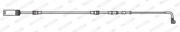 FERODO FWI371 Warning Contact, brake pad wear