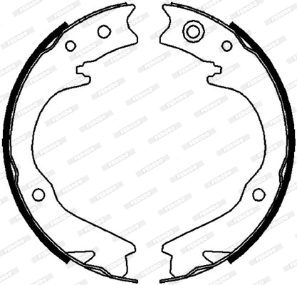 Brake Shoe Set, parking brake PREMIER FSB4063