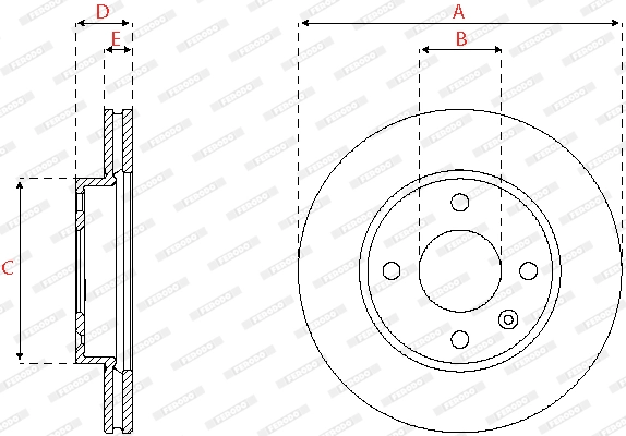 Brake Disc PREMIER DDF2688C