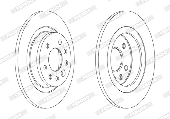 FERODO DDF1877C Brake Disc