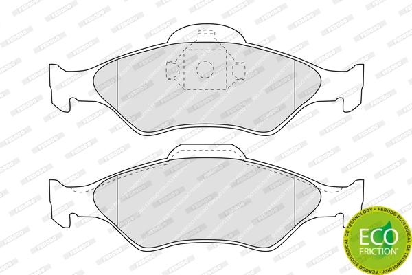 Brake Pad Set, disc brake PREMIER ECO FRICTION FDB1393