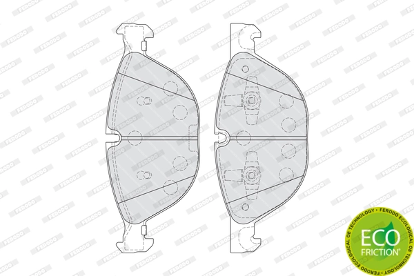 Brake Pad Set, disc brake PREMIER ECO FRICTION FDB4079