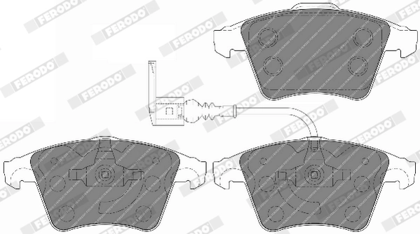 Brake Pad Set, disc brake PREMIER ECO FRICTION FVR1643