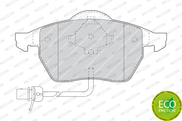 Brake Pad Set, disc brake PREMIER ECO FRICTION FDB1496