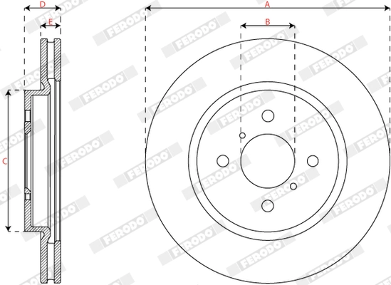 Brake Disc PREMIER DDF2376C