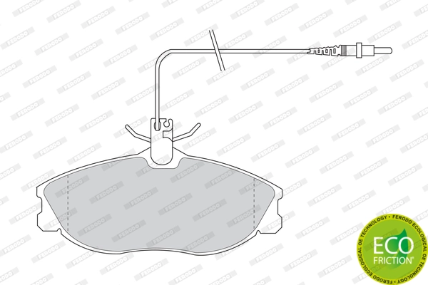 Brake Pad Set, disc brake PREMIER ECO FRICTION FDB1063