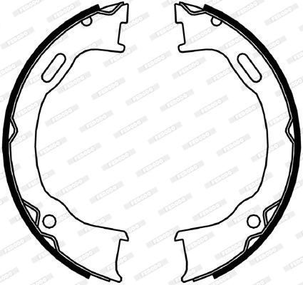 Brake Shoe Set, parking brake PREMIER FSB4061