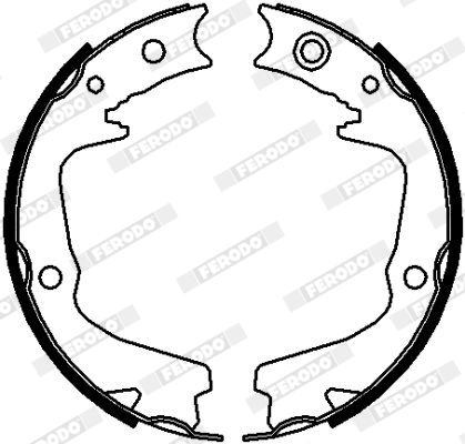 Brake Shoe Set, parking brake PREMIER FSB4112