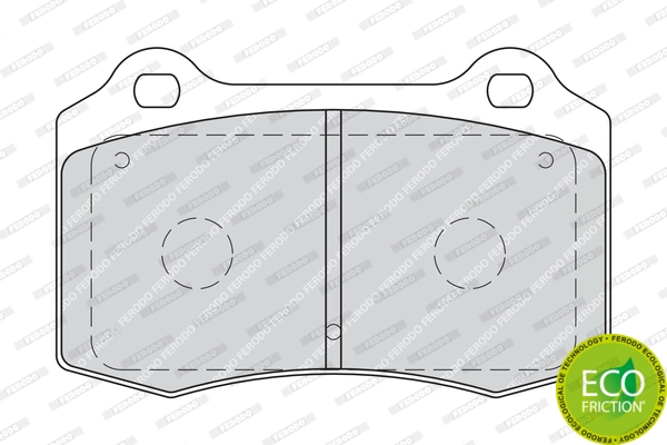 Brake Pad Set, disc brake PREMIER ECO FRICTION FDB1957
