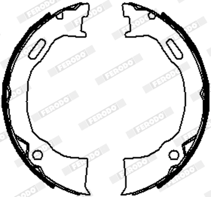Brake Shoe Set, parking brake PREMIER FSB4070