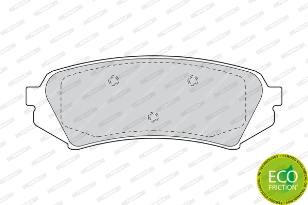Brake Pad Set, disc brake PREMIER ECO FRICTION FDB1457