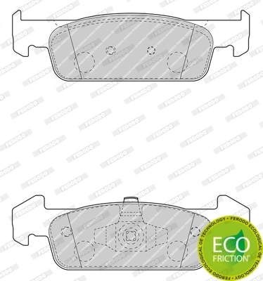 Brake Pad Set, disc brake PREMIER ECO FRICTION FDB4822