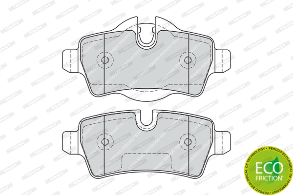 Brake Pad Set, disc brake PREMIER ECO FRICTION FDB1975