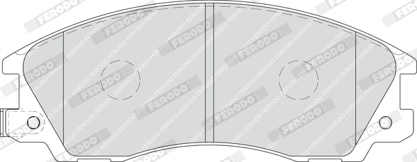Brake Pad Set, disc brake PREMIER ECO FRICTION FDB1670