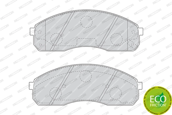 Brake Pad Set, disc brake PREMIER ECO FRICTION FDB1595