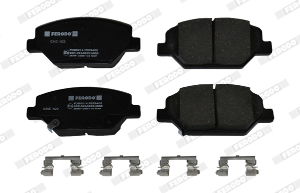 Brake Pad Set, disc brake PREMIER ECO FRICTION FDB5214