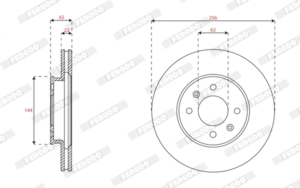 Brake Disc PREMIER DDF2982C