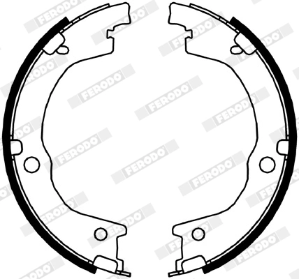 Brake Shoe Set, parking brake PREMIER FSB4049