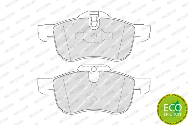 Brake Pad Set, disc brake PREMIER ECO FRICTION FDB1355