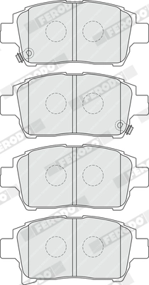 Brake Pad Set, disc brake PREMIER ECO FRICTION FDB1985