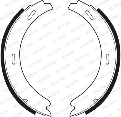 Brake Shoe Set, parking brake PREMIER FSB196