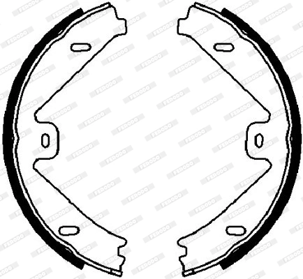 Brake Shoe Set, parking brake PREMIER FSB4026