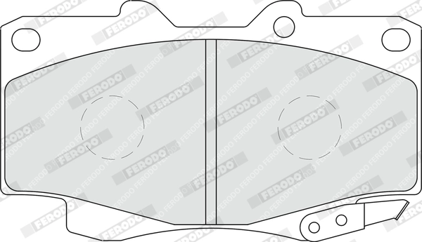Brake Pad Set, disc brake PREMIER ECO FRICTION FDB1852