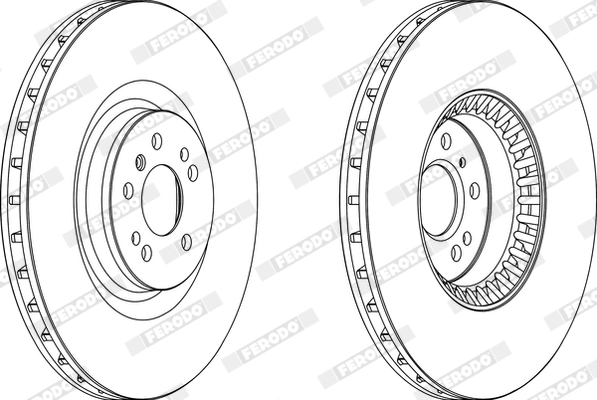 FERODO DDF1534C-1 Brake Disc