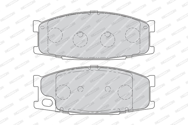 Brake Pad Set, disc brake PREMIER ECO FRICTION FVR1701