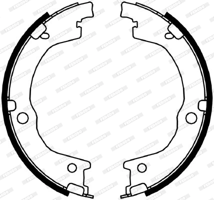 Bremsbackensatz, Feststellbremse PREMIER FSB4049