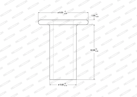 Rivet, drum brake lining Federal-Mogul 93038