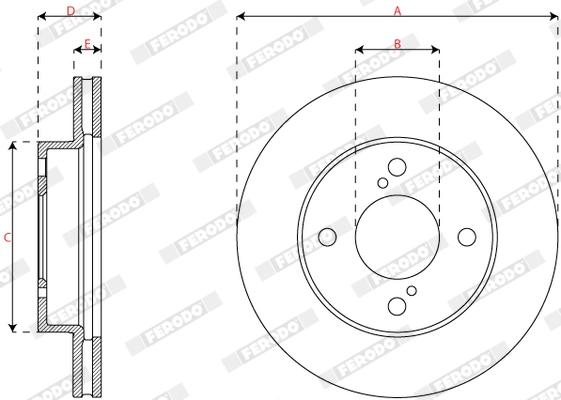 Brake Disc PREMIER DDF2968C