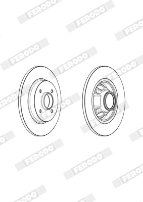 Brake Disc PREMIER DDF1735-1
