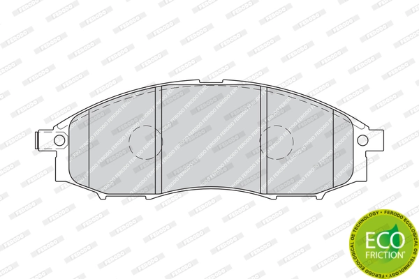 Brake Pad Set, disc brake PREMIER ECO FRICTION FDB1745