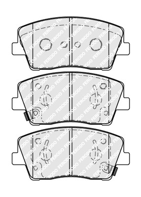 Brake Pad Set, disc brake PREMIER ECO FRICTION FDB5044