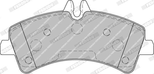 Brake Pad Set, disc brake PREMIER ECO FRICTION FVR1779