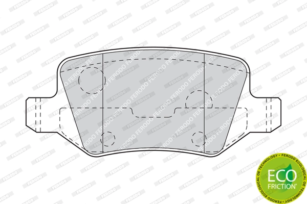Brake Pad Set, disc brake PREMIER ECO FRICTION FDB1782