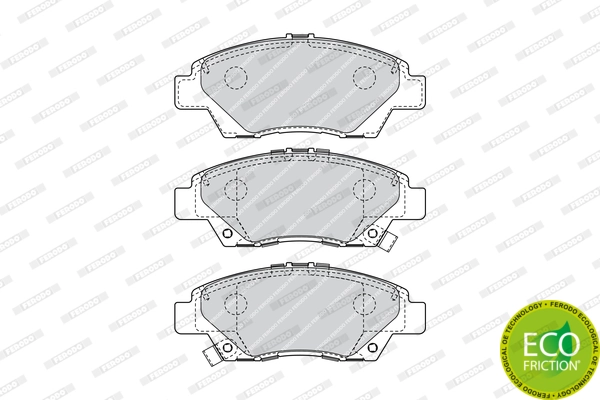 Brake Pad Set, disc brake PREMIER ECO FRICTION FDB4404