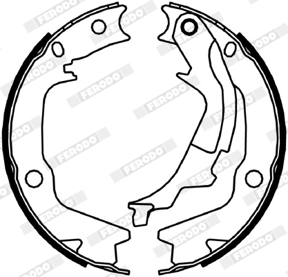 Brake Shoe Set, parking brake PREMIER FSB4045