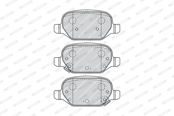 Brake Pad Set, disc brake PREMIER FDB4464
